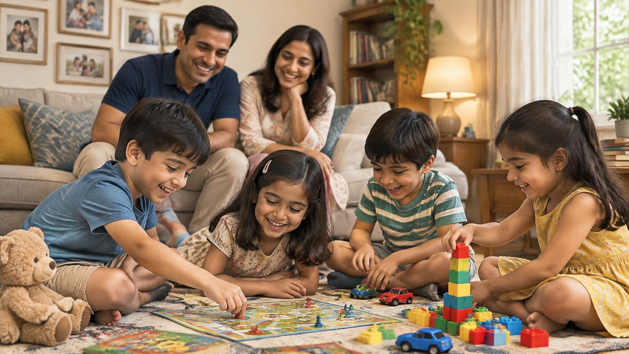 family gathering at home